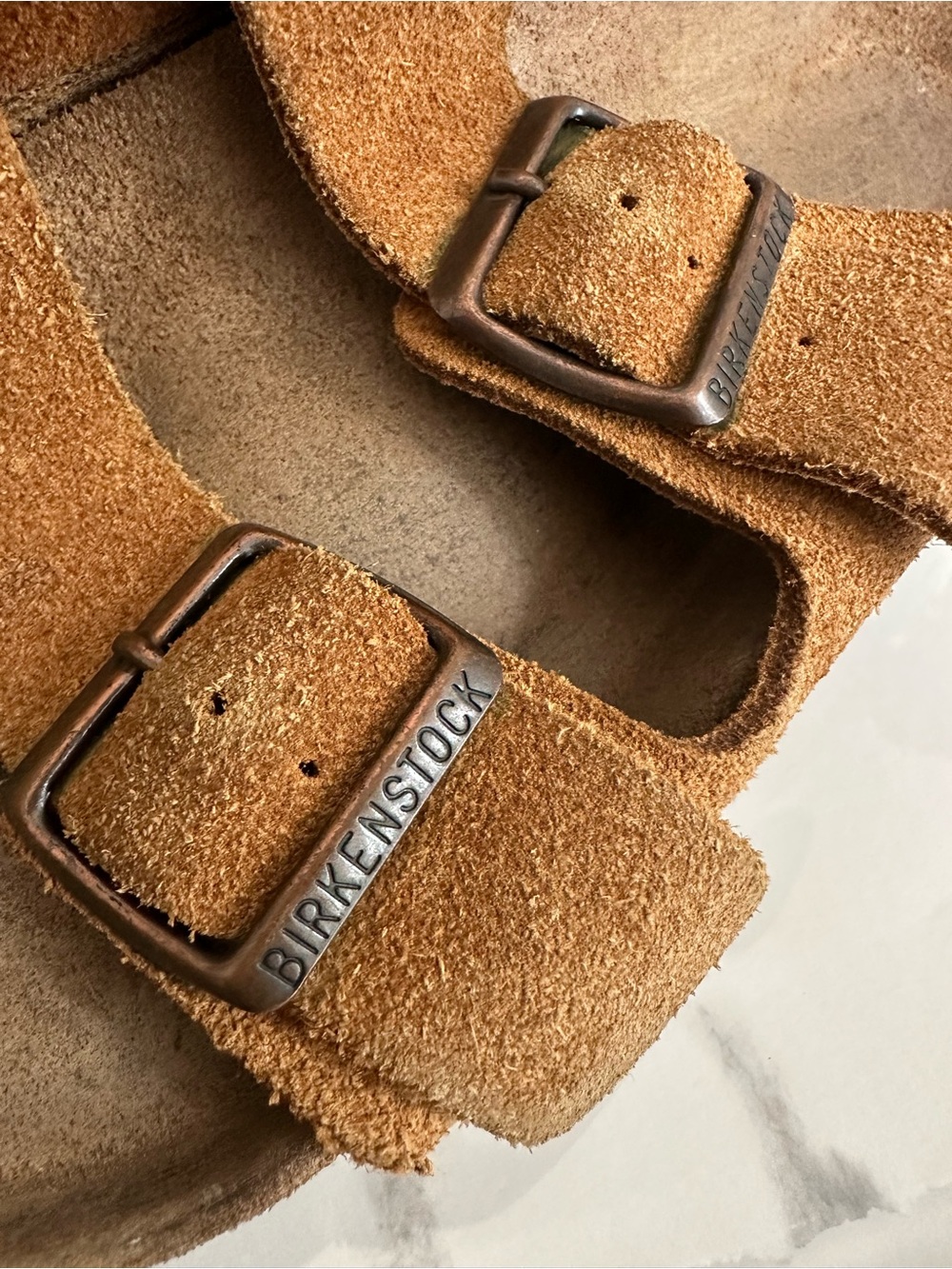 Birkenstock Classic Double-Strap Arizona Suede Sandals - Size 37/6.5 - Picture 7 of 7